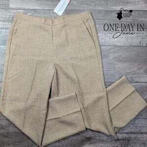 Alfred Dunner City Limits Pull On Pants Toast Tan NWT Size 10